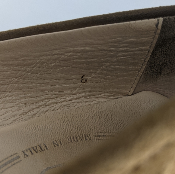 Tod's Tan Suede Studded Square Toe Tie Loafers - Picture 10 of 10